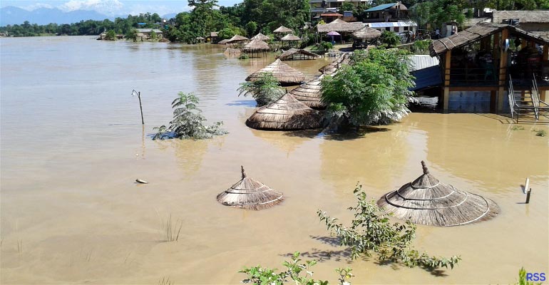Chitwan Sauraha flood